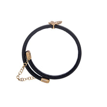Load image into Gallery viewer, Royal Collection Diamond Butterfly Leather Bracelet