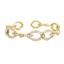 Load image into Gallery viewer, Royal Estate Diamond Link Hinge Cuff