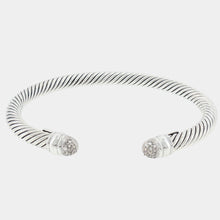 Load image into Gallery viewer, Royal Estate David Yurman Sterling Silver & 18K White Gold Diamond Pavé Cable Bracelet