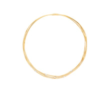 Load image into Gallery viewer, Marco Bicego 18K Yellow Gold Three Strand Diamond Necklace