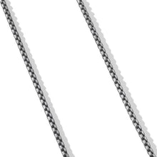 Load image into Gallery viewer, Box Chain Necklace in Darkened Stainless Steel, 4mm