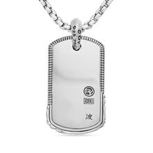 Load image into Gallery viewer, Waves Tag in Sterling Silver, 39mm