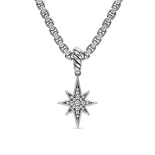 Load image into Gallery viewer, Pave North Star Amulet in Sterling Silver with Diamonds, 15mm