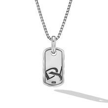 Load image into Gallery viewer, Petite Sculpted Cable Tag in Sterling Silver, 24mm