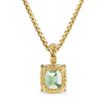 Load image into Gallery viewer, Marbella Pendant in 18K Yellow Gold with Prasiolite, 12mm