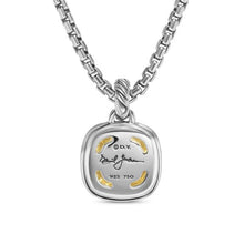 Load image into Gallery viewer, Albion Pendant in Sterling Silver with 18K Yellow Gold and Champagne Citrine, 11mm