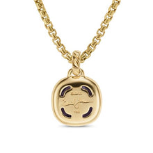 Load image into Gallery viewer, Albion Pendant in 18K Yellow Gold with Amethyst and Diamonds, 11mm