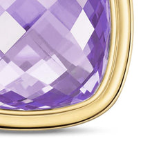 Load image into Gallery viewer, Albion Pendant in Sterling Silver with 18K Yellow Gold and Amethyst, 15mm