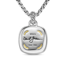 Load image into Gallery viewer, Albion Pendant in Sterling Silver with 18K Yellow Gold and Champagne Citrine, 15mm