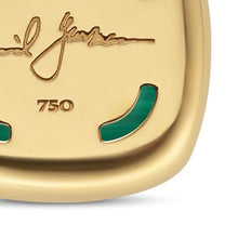 Load image into Gallery viewer, Albion Pendant in 18K Yellow Gold with Malachite and Diamonds, 15mm