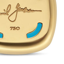 Load image into Gallery viewer, Albion Pendant in 18K Yellow Gold with Turquoise and Diamonds, 15mm
