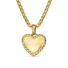 Load image into Gallery viewer, Pave Heart Amulet in 18K Yellow Gold with Diamonds, 15.6mm