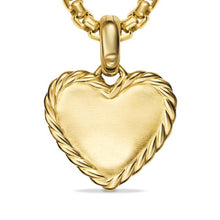 Load image into Gallery viewer, Pave Heart Amulet in 18K Yellow Gold with Diamonds, 15.6mm