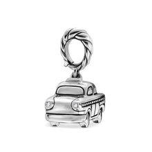 Load image into Gallery viewer, Petite Taxi Amulet in Sterling Silver with Diamonds, 7.5mm