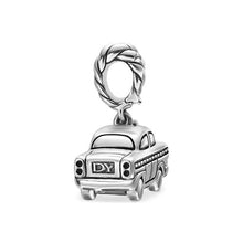 Load image into Gallery viewer, Petite Taxi Amulet in Sterling Silver with Diamonds, 7.5mm