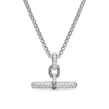 Load image into Gallery viewer, DY Madison Toggle Pendant in Sterling Silver with Diamonds, 20mm