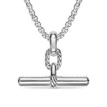 Load image into Gallery viewer, DY Madison Toggle Pendant in Sterling Silver with Diamonds, 29mm