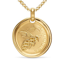 Load image into Gallery viewer, Aphrodite Medallion Amulet in 18K Yellow Gold with Diamonds, 28.3mm
