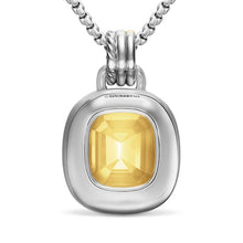 Load image into Gallery viewer, DY Mercer Color Amulet in Sterling Silver with 18K Yellow Gold, Champagne Citrine and Diamonds, 17mm