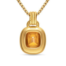 Load image into Gallery viewer, DY Mercer Color Amulet in 18K Yellow Gold with Citrine and Diamonds, 13mm