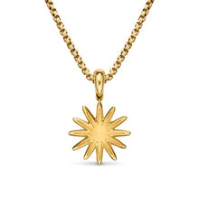 Load image into Gallery viewer, Pave Starburst Amulet in 18K Yellow Gold with Diamonds, 15mm