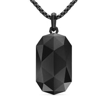 Load image into Gallery viewer, Faceted Amulet in Black Titanium, 36.3mm