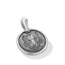 Load image into Gallery viewer, Petrvs Wolf Amulet in Sterling Silver, 30.3mm
