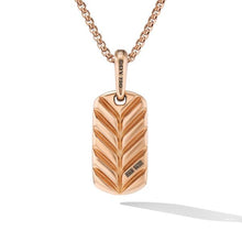 Load image into Gallery viewer, Chevron Tag in 18K Rose Gold, 21mm