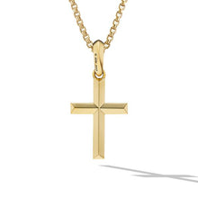 Load image into Gallery viewer, Cross Pendant in 18K Yellow Gold with Diamonds, 24mm