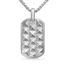 Load image into Gallery viewer, Pyramid Tag in Sterling Silver, 35mm