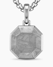 Load image into Gallery viewer, Faceted Stone Amulet Sterling Silver with Meteorite, 16mm