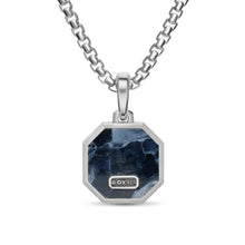 Load image into Gallery viewer, Faceted Stone Amulet in Sterling Silver with Pietersite, 16mm