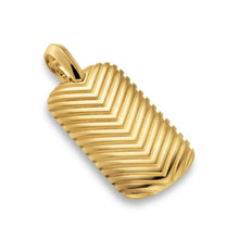 Load image into Gallery viewer, Chevron Tag in 18K Yellow Gold, 34mm