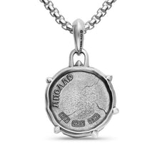Load image into Gallery viewer, Apollo Amulet in Sterling Silver with 18K Yellow Gold, 26.4mm