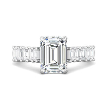 Load image into Gallery viewer, Martin Flyer Platinum 1.53 ct Cushion Cut Diamond Shared Setting