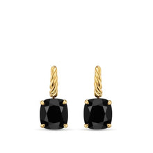 Load image into Gallery viewer, Marbella Drop Earrings in 18K Yellow Gold with Black Onyx, 11mm