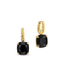 Load image into Gallery viewer, Marbella Drop Earrings in 18K Yellow Gold with Black Onyx, 11mm
