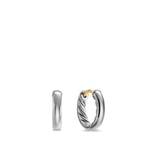 Load image into Gallery viewer, 2mm Mercer Huggie Earrings Sil, 3/4 In