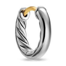 Load image into Gallery viewer, 2mm Mercer Huggie Earrings Sil, 3/4 In