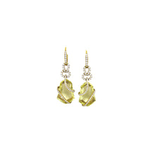 Load image into Gallery viewer, Royal Collection Lemon Quartz Drop Earrings