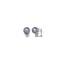 Load image into Gallery viewer, Vault Collection Diamond & Pearl Earrings