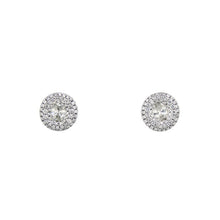Load image into Gallery viewer, Royal Collection Oval Diamond Halo Earrings