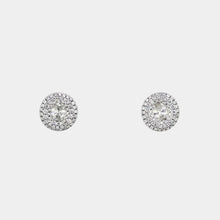 Load image into Gallery viewer, Royal Collection Oval Diamond Halo Earrings