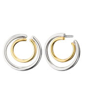 Load image into Gallery viewer, Monica Rich Kosann Two-Tone Large Double Galaxy Wrap Hoop Earrings