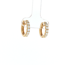 Load image into Gallery viewer, Royal Collection 14K Yellow Gold 0.68 CTW Diamond Huggie Earrings