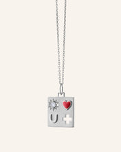 Load image into Gallery viewer, Monica Rich Kosann Sterling Silver Necklace with Red Enamel & White Sapphire