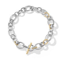 Load image into Gallery viewer, DY Mercer Necklace in Sterling Silver with 18K Yellow Gold and Pave Diamonds