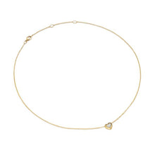 Load image into Gallery viewer, Puffy Heart Pendant Necklace in 18K Yellow Gold with Diamonds, 7.8mm