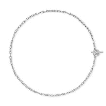 Load image into Gallery viewer, DY Madison Pave Diamond Toggle Chain Necklace in Sterling Silver