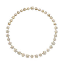 Load image into Gallery viewer, Starburst Tennis Necklace in 18K Yellow Gold with Diamonds, 12.5mm